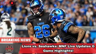 Lions vs Seahawks MNF Live Updates amp Game Highlights। USA TODAY NEWS [upl. by Ateuqahs]