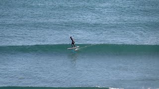 Longboard Foiling  Appletree Downwind Foil Board  Hand Paddle [upl. by Gerrilee]