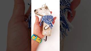 Creating a White Bear from Driftwood Knitting burning in timelapse driftwoodbelsbox [upl. by Soloman]