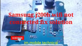 Samsung j200h WiFi not connected 100 fix solution [upl. by Sholley]