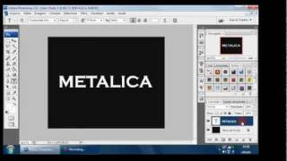 letra metalica no photoshop CS3 [upl. by Enimsay]