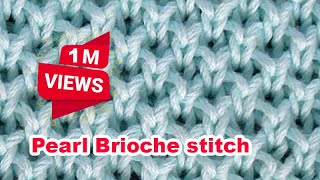 Pearl BRIOCHE stitch · Knitting Stitch Patterns · Dec 2014 [upl. by Keir825]