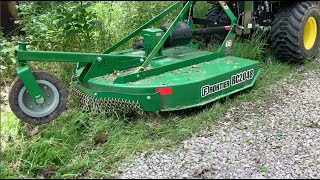 John Deere 1025R I Poop Therefore I Trim [upl. by Scheider]