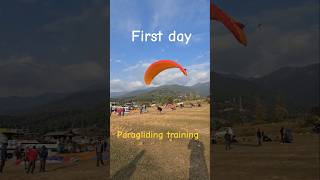 Paragliding training First day paraglinding utubeshorts mountains travel viral trending [upl. by Ybok]