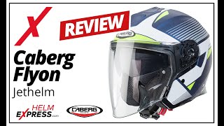 Caberg Flyon Jethelm Unboxing amp Produktvorstellung  Helmexpresscom [upl. by Yasmeen]