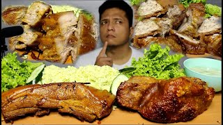 Roasted Lechon Kawali VS Braised Pork X BATTLE OF THE PORK BELLY Mukbang [upl. by Ervine]