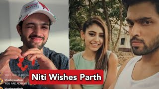 Niti Taylor Wishes Parth Samthaan On His Birthday Parth Hints At KYY 6 During Insta LIVE [upl. by Tawnya]