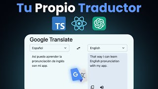 Clon de Google Translate  React TypeScript ChatGPT  ViteTest 🌐 [upl. by Assilev696]