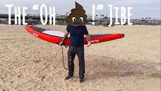 The “Oh S” Jibe  Behind the back jibe  gybe  Wingfoiling tutorial [upl. by Joy]