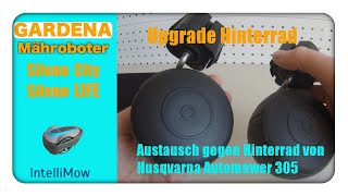 Gardena Sileno City und Life  Hinterrad ersetzen  Upgrade [upl. by Anaerb]