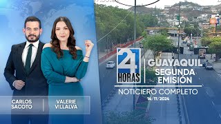 Noticiero de Guayaquil Segunda Emisión 14112024 [upl. by Dixil217]