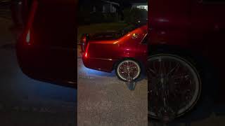 MELO RED DTS CADILLAC LAKECHARLES SLAB cars swangas houston louisana slab [upl. by Ahtelat]