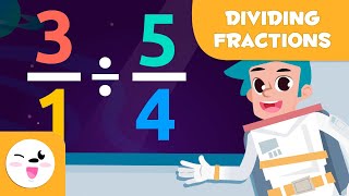 Dividing Fractions  Space Math for Kids [upl. by Yznyl138]