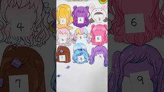 티나의 너무 예쁜 랜덤코디 random diy paperdolls shorts art paperdiy 종이인형 종이구관 [upl. by Tnecillim]