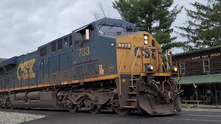 CSX trains in Mance and Meyersdale Pa [upl. by Arracahs]