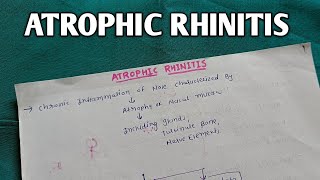 ATROPHIC RHINITIS  ENT [upl. by Hilaire327]