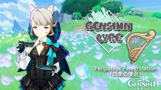 GENSHIN LYRE Fontaine OST Peripatetic Peregrination「四季の優遊」 [upl. by Ainak906]