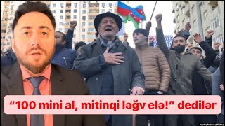 100 min veririk mitinqi ləğv elə dedilər rədd etdim  Tural Sadıqlı [upl. by Idaline]