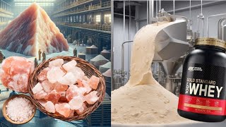 How Himalayan Pink Salt and Whey Protein Is Made [upl. by Cochran]