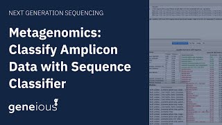 Metagenomics Using the Sequence Classifier in Geneious Prime [upl. by Etterraj]