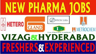 New Pharma Jobs in Telugu 2023  Latest Pharma Jobs in Vizag amp Hyderabad [upl. by Ardnazil]