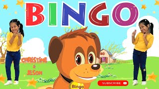 Bingo Songs for kids  kids songs bingo  nursery rhymes  kids Christine and Jeson show [upl. by Breskin]