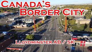 Canadas Border City Lloydminster Alberta amp Saskatchewan [upl. by Lonee]