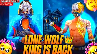 GAMER SAJID IS LIVE 👻 GARENA FREE FIRE 💀LONE WOLF PLAYING freefirelive totalgaming gyangaming [upl. by Myca]