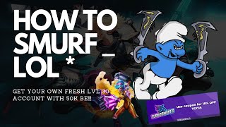 How to buy a lol smurf account  50k Blue Essence included How to Guide [upl. by Ahtanoj]