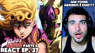 GIORNO VS DIAVOLO GOLD EXPERIENCE REQUIEM React JoJos Bizarre Adventure Parte 5 EP 37 [upl. by Ivad]