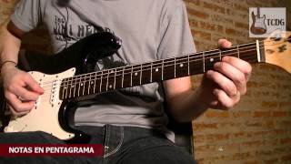 Aprende Como Leer Pentagrama y Partituras en Guitarra Eléctrica en solo 7 minutos Tutorial TCDG [upl. by Erialb707]