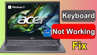 Fix Acer Laptop Keyboard Not Working Windows 1110 – 4 Easy Ways 2024 [upl. by Yznil]