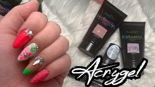 COMMENT FAIRE SES ONGLES EN ACRYGEL  GELASTIC DINDIGO NAILS [upl. by Ynnus]