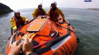 Porthcawl RNLI rescue two people cut off by the tide at Witches Point Southerndown [upl. by Bond970]