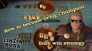 Assassins Creed Valhalla  How to Win at Orlog Quick and Easy Strategy [upl. by Atnad251]