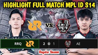 AE VS RRQ HIGHLIGHTS FULL MATCH MPL ID S14  RRQ Hoshi vs Alter Ego [upl. by Nasho]