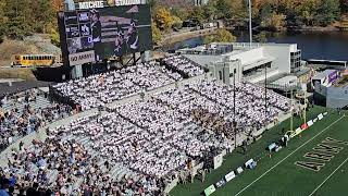 West Point Band Hellcats ECU Halftime Show Fall Foliage View From Michie Stadium [upl. by Kcinimod]