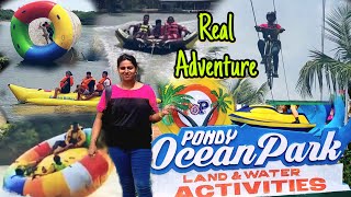 Fun at Pondy Ocean Park  INDIAs first Land amp Water ADVENTURE PARK  POP  Pondicherry vlog [upl. by Karlotte174]