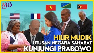 Hilir Mudik Kunjungan Bilateral 5 Negara Sahabat Di Hari Pertama Kerja Presiden Prabowo prabowo [upl. by Anahsirk]