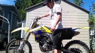 05 RMZ450 start up [upl. by Lotsyrc]