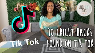 10 CRICUT HACKS I FOUND ON TIK TOK [upl. by Eatnhoj]