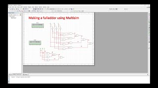 Multisim XXIV  Making a Fulladder [upl. by Tevlev]