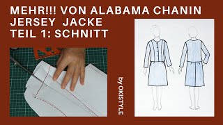 Schnittkonstruktion Jersey taillerter Jacke in Alabama Chanin Style [upl. by Elbertina]