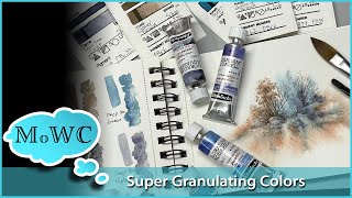 Review Schmincke Super Granulating Watercolors  Tips for Using Granulation [upl. by Solegnave]