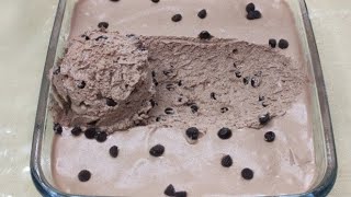 CHOCOLATEICECREAM  WHIPPING POWDER into WHIPPED CREAM  Noblender  No icecream machine [upl. by Ehctav]