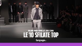 Milano Moda Uomo le 10 sfilate top AutunnoInverno 1718 [upl. by Otsirc]