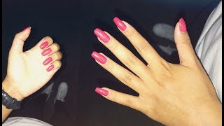 ROUTINE ONGLES LONGS  SOINS VERNIS [upl. by Asirrac]