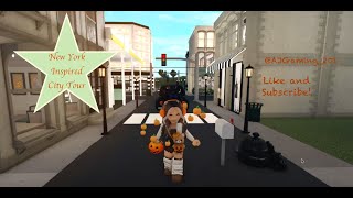 quotNew York New Yorkquot Welcome to my Bloxburg New York Inspired City Tour [upl. by Ginnie631]