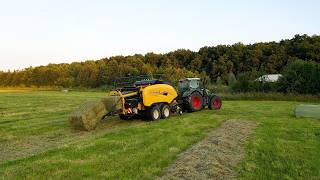 New Holland Bigbaler 1290 Plus aan het balenpersen met loopmaster knopers [upl. by Fara160]