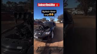 BIG BLOCK amp BLOWER SURGE 😮‍💨…CRAZY POWER 😳 shortsvideo streetcars racing [upl. by Joseito]